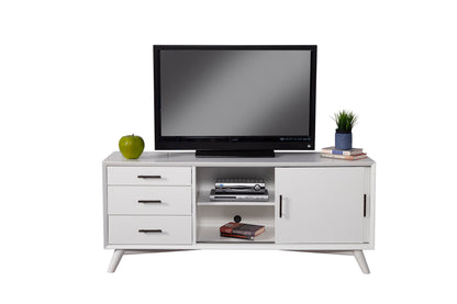 Flynn Large TV Console, White