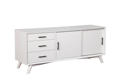 Flynn Large TV Console, White