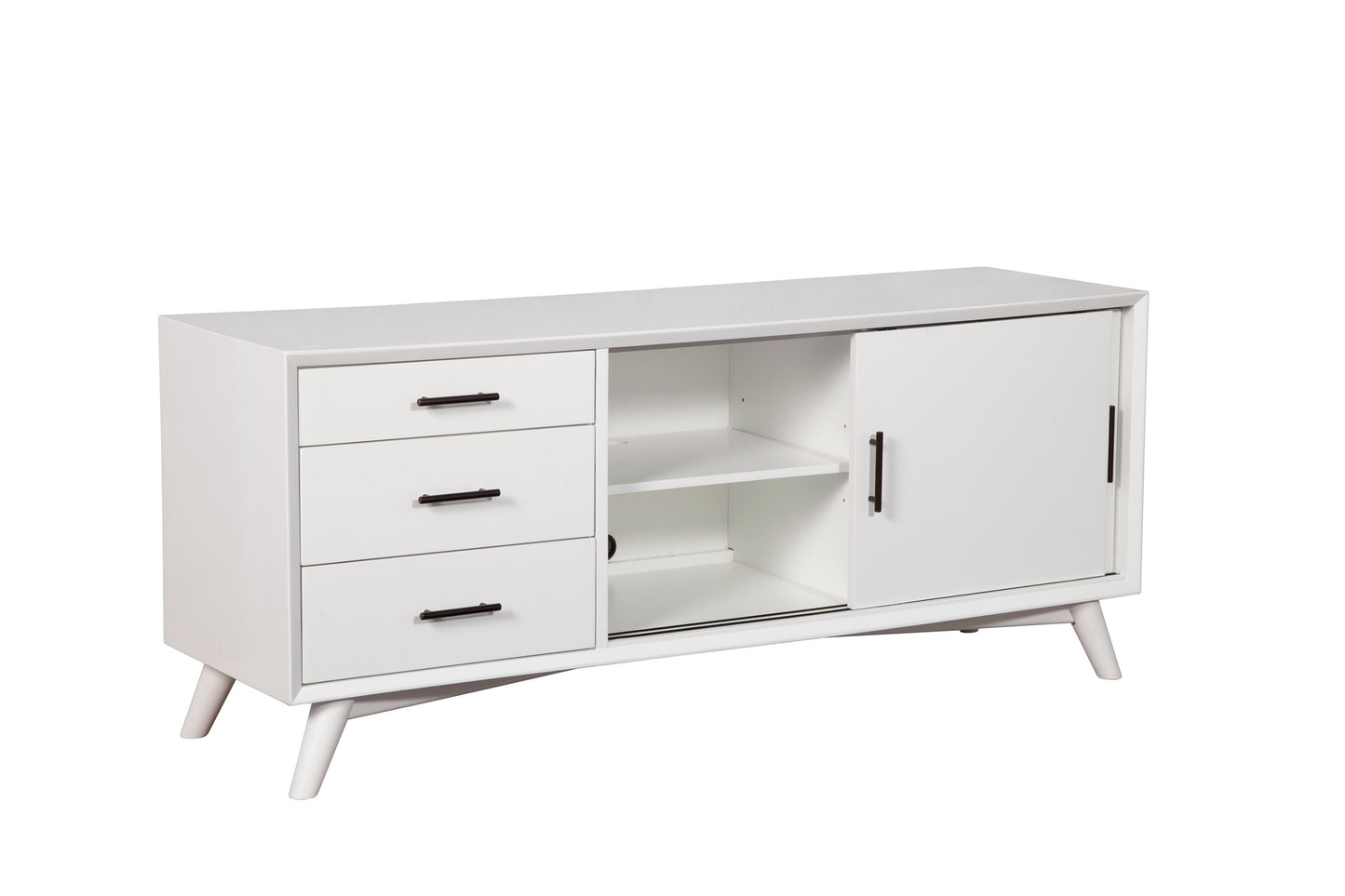 Flynn Large TV Console, White