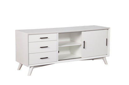 Flynn Large TV Console, White
