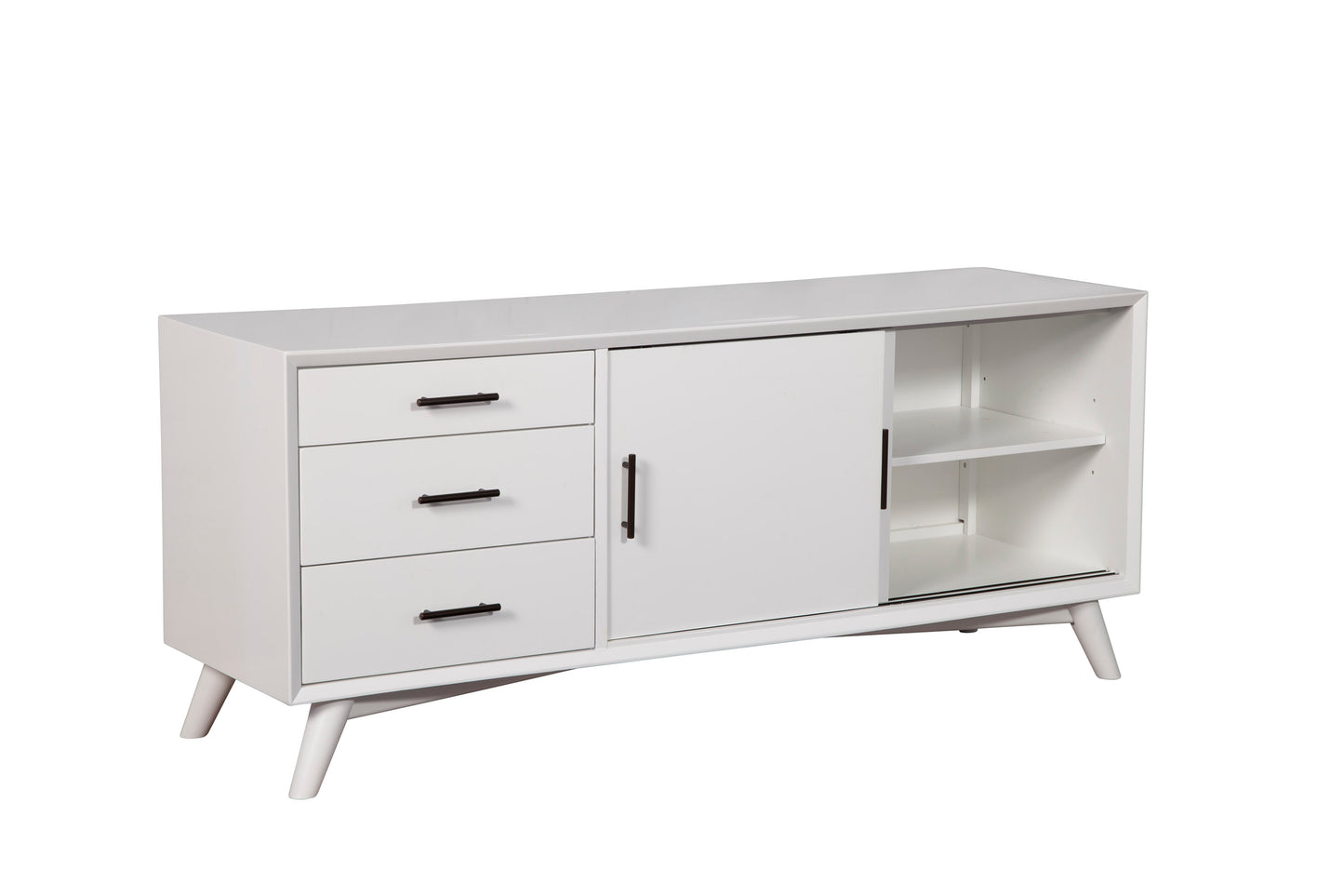 Flynn Large TV Console, White