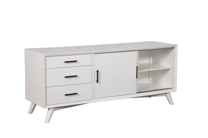 Flynn Large TV Console, White
