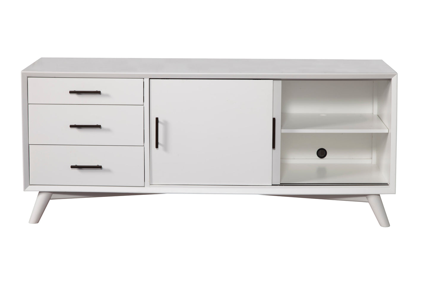 Flynn Large TV Console, White