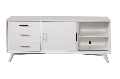 Flynn Large TV Console, White
