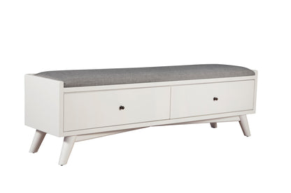 Flynn Bench, White