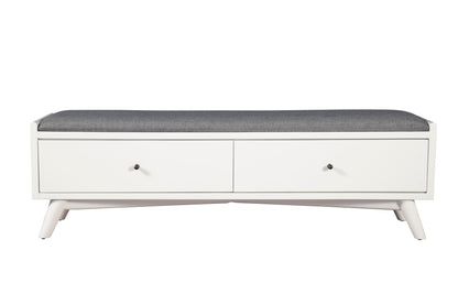 Flynn Bench, White