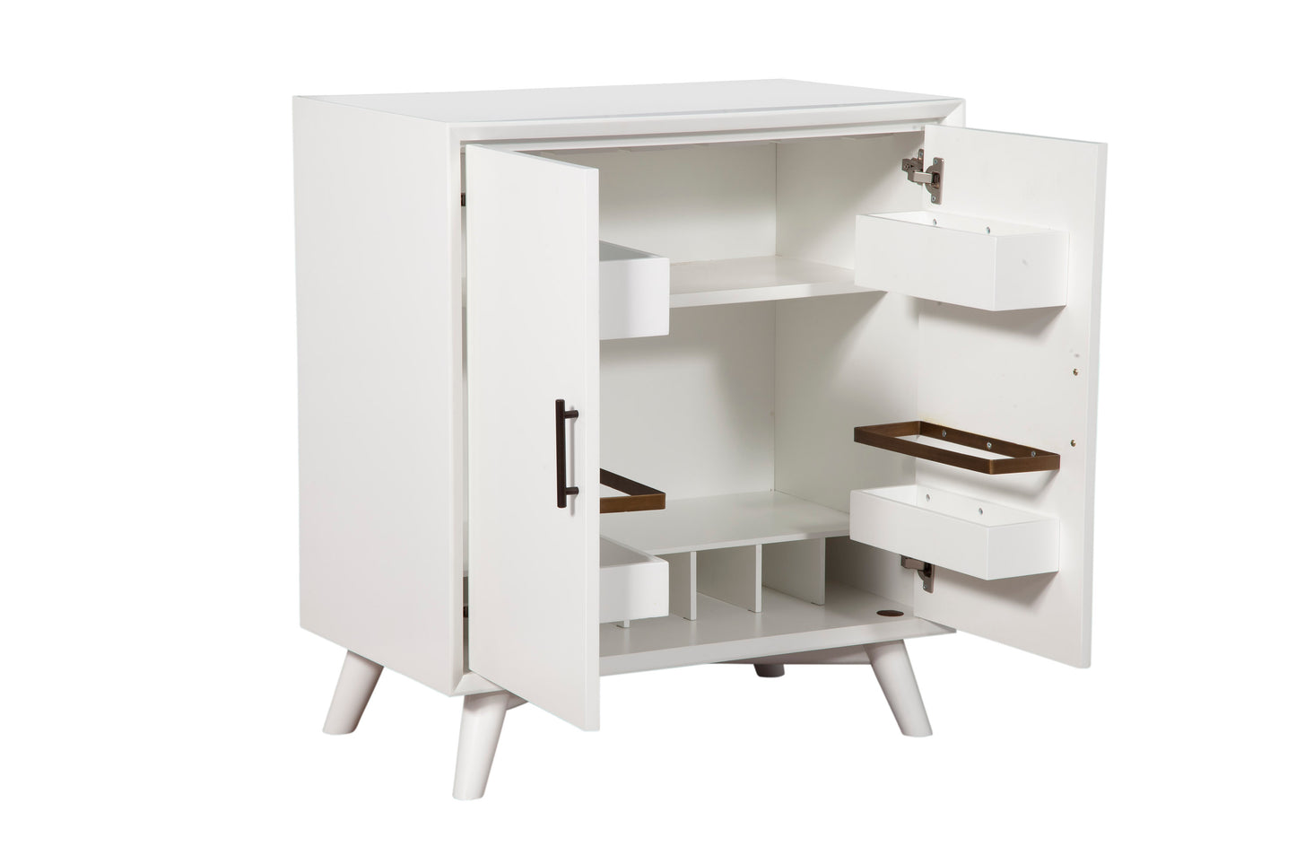 Flynn Small Bar Cabinet, White