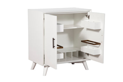 Flynn Small Bar Cabinet, White