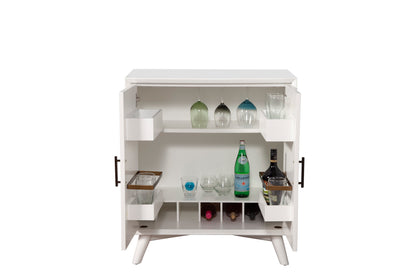 Flynn Small Bar Cabinet, White