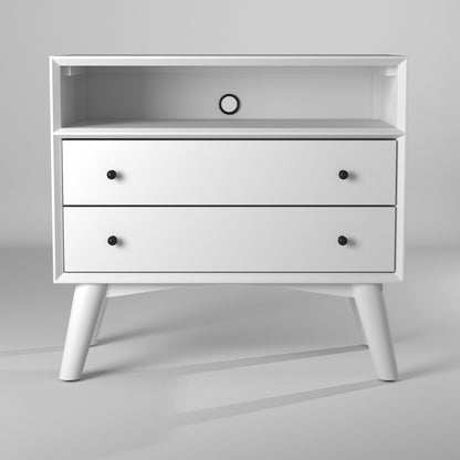 Flynn Large Nightstand, White