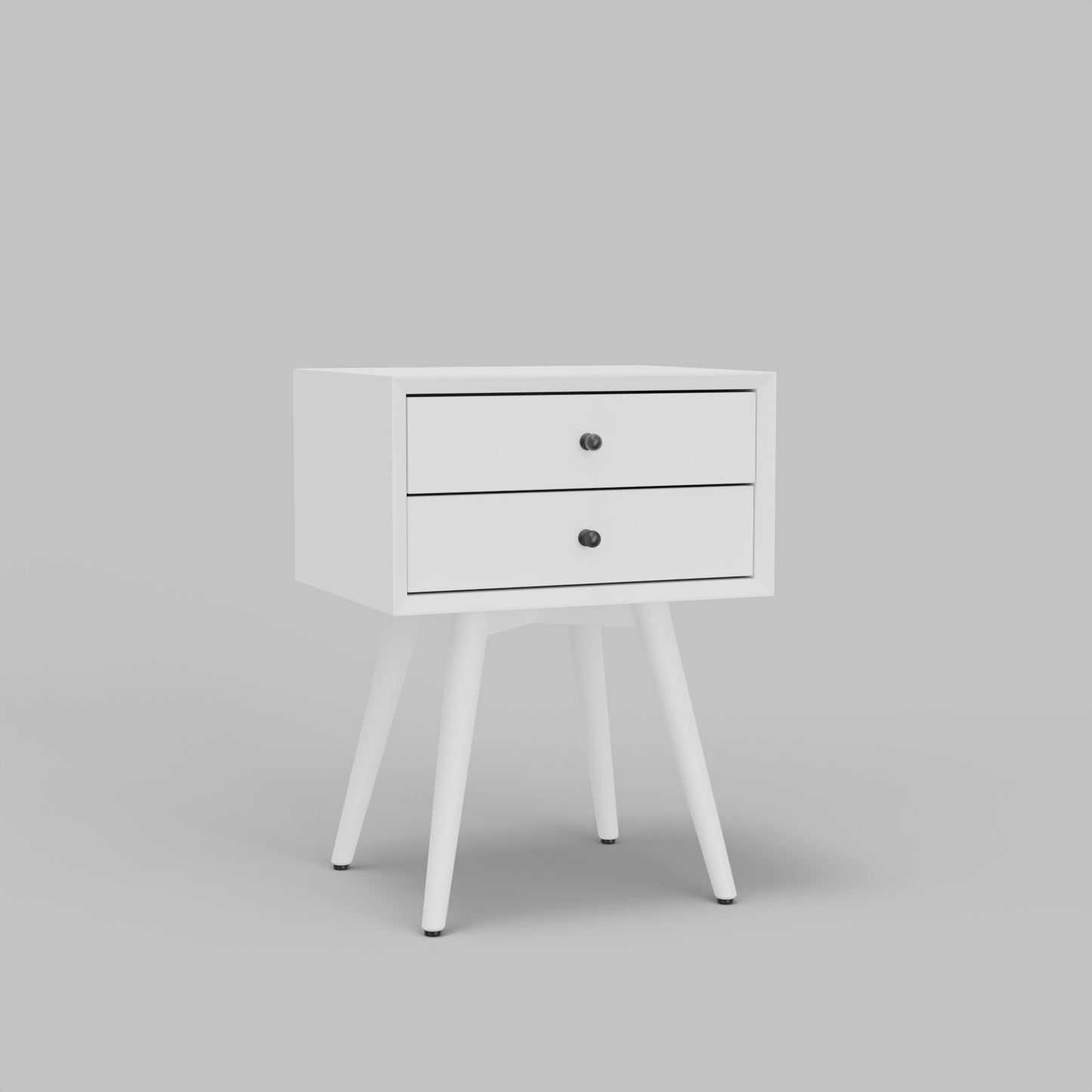 Flynn Small Nightstand, White