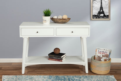 Flynn Console Table, White