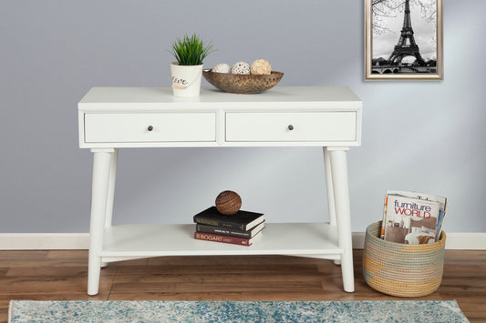 Flynn Console Table, White
