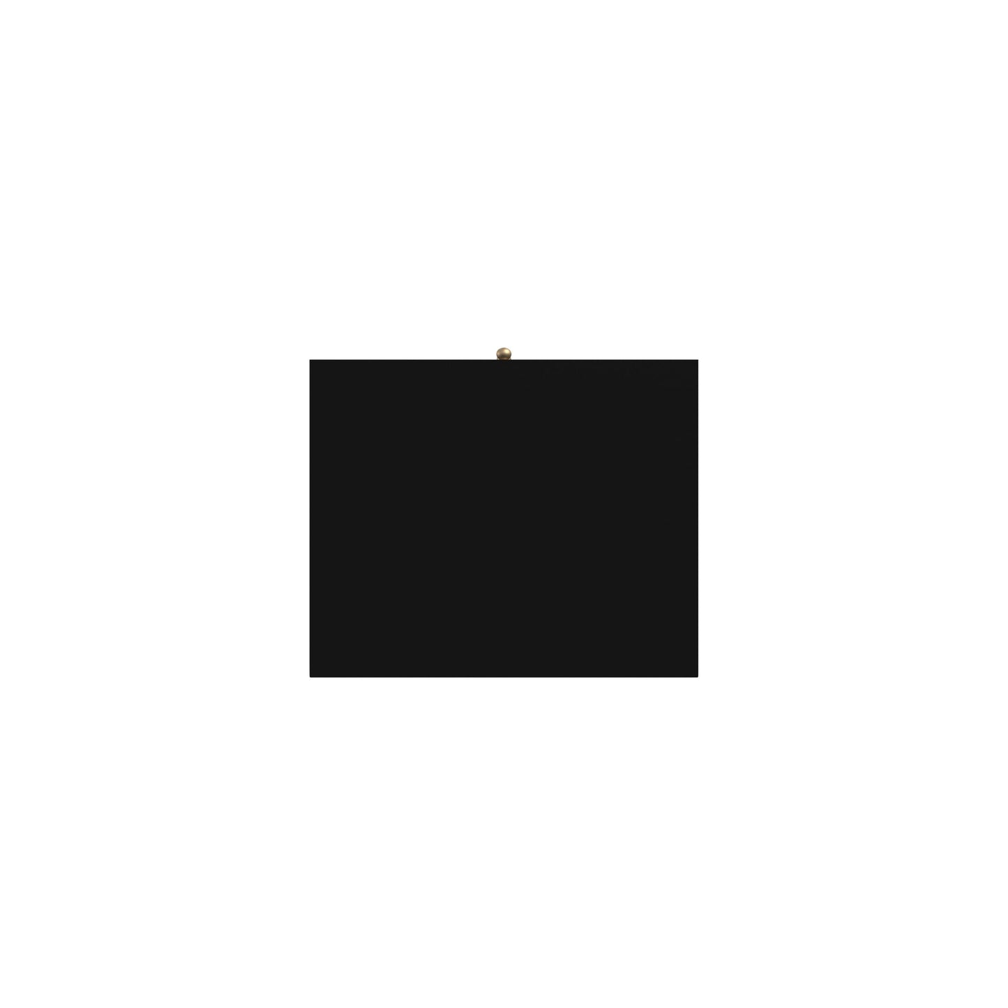 Flynn Mid Century Modern 2 Drawer Nightstand, Black