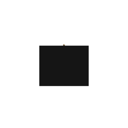 Flynn Mid Century Modern 2 Drawer Nightstand, Black