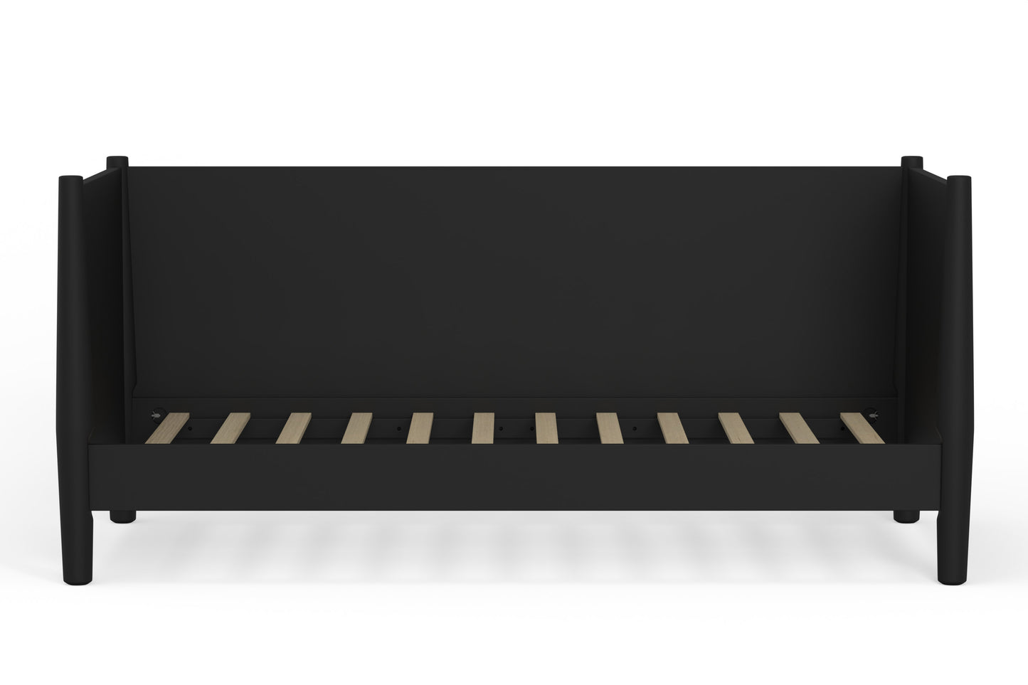 Flynn Mid Century Modern Twin Size Day Bed, Black