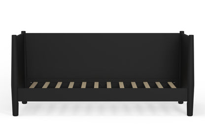 Flynn Mid Century Modern Twin Size Day Bed, Black