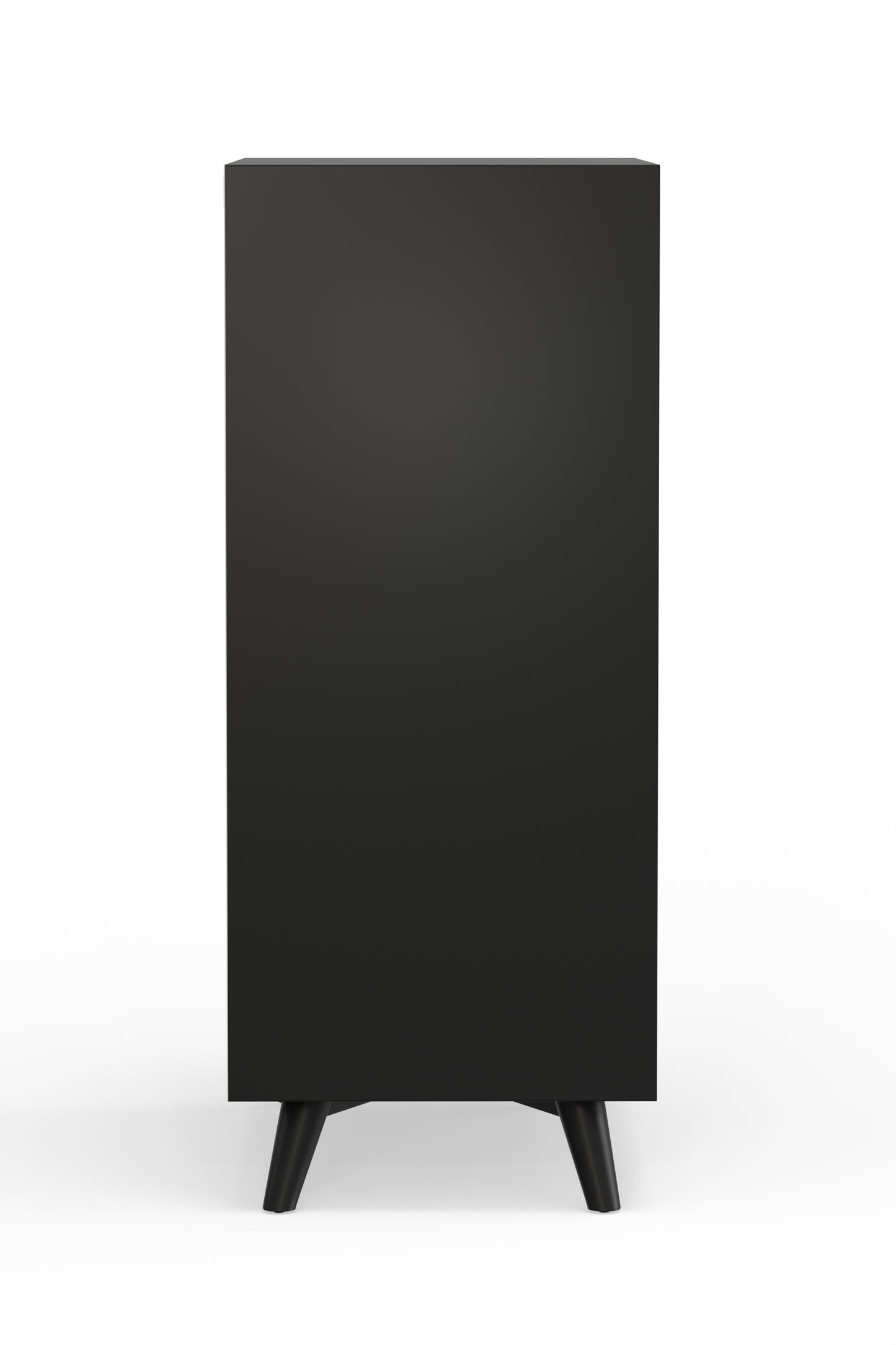 Flynn Large Bar Cabinet w/Drop Down Tray, Black