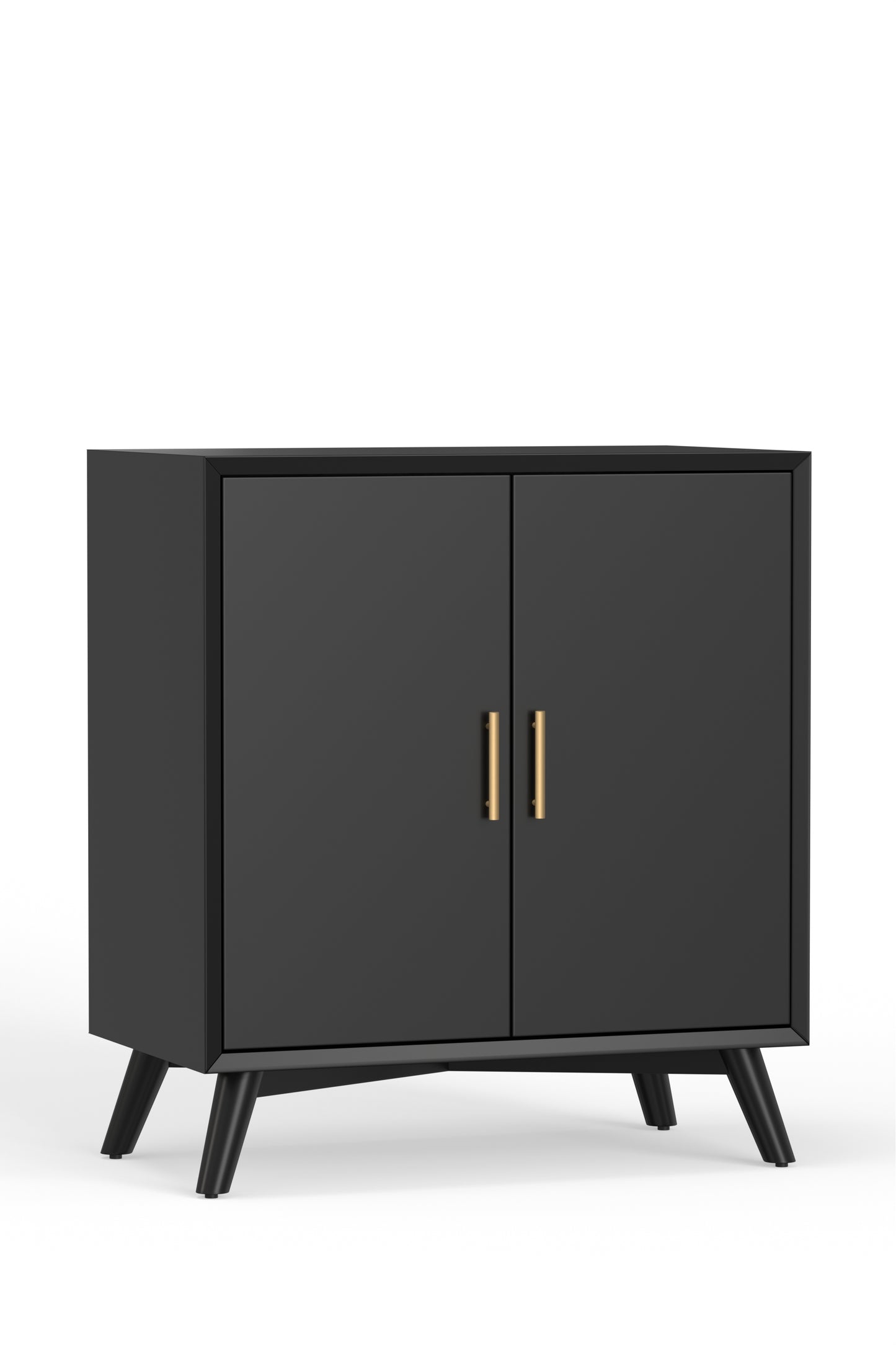 Flynn Small Bar Cabinet, Black
