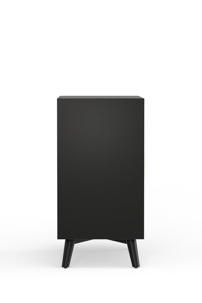 Flynn Small Bar Cabinet, Black
