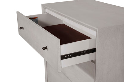 Flynn Mid Century Modern 3 Drawer Small Chest, Gray