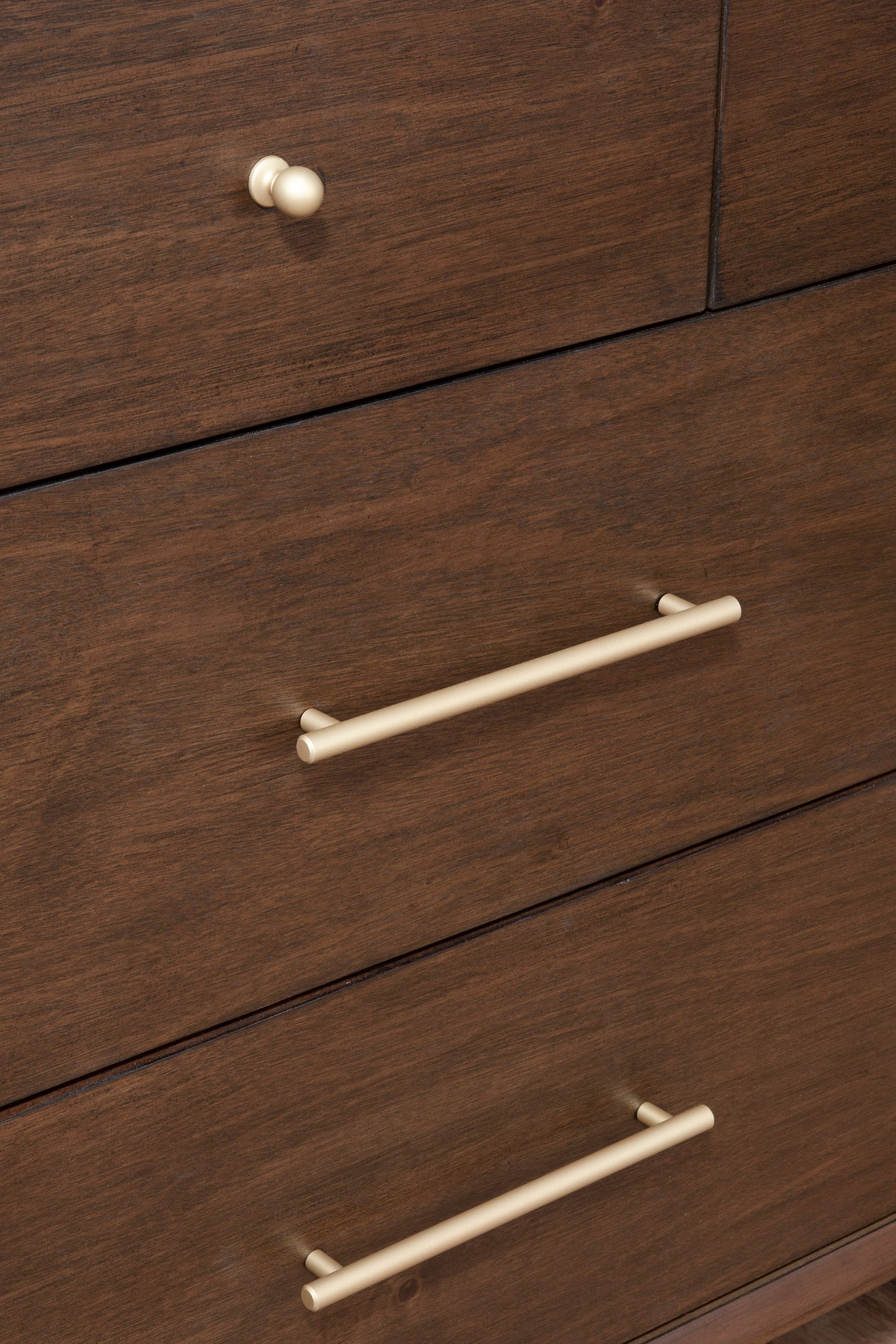 Flynn Mid Century Modern 7 Drawer Dresser, Walnut