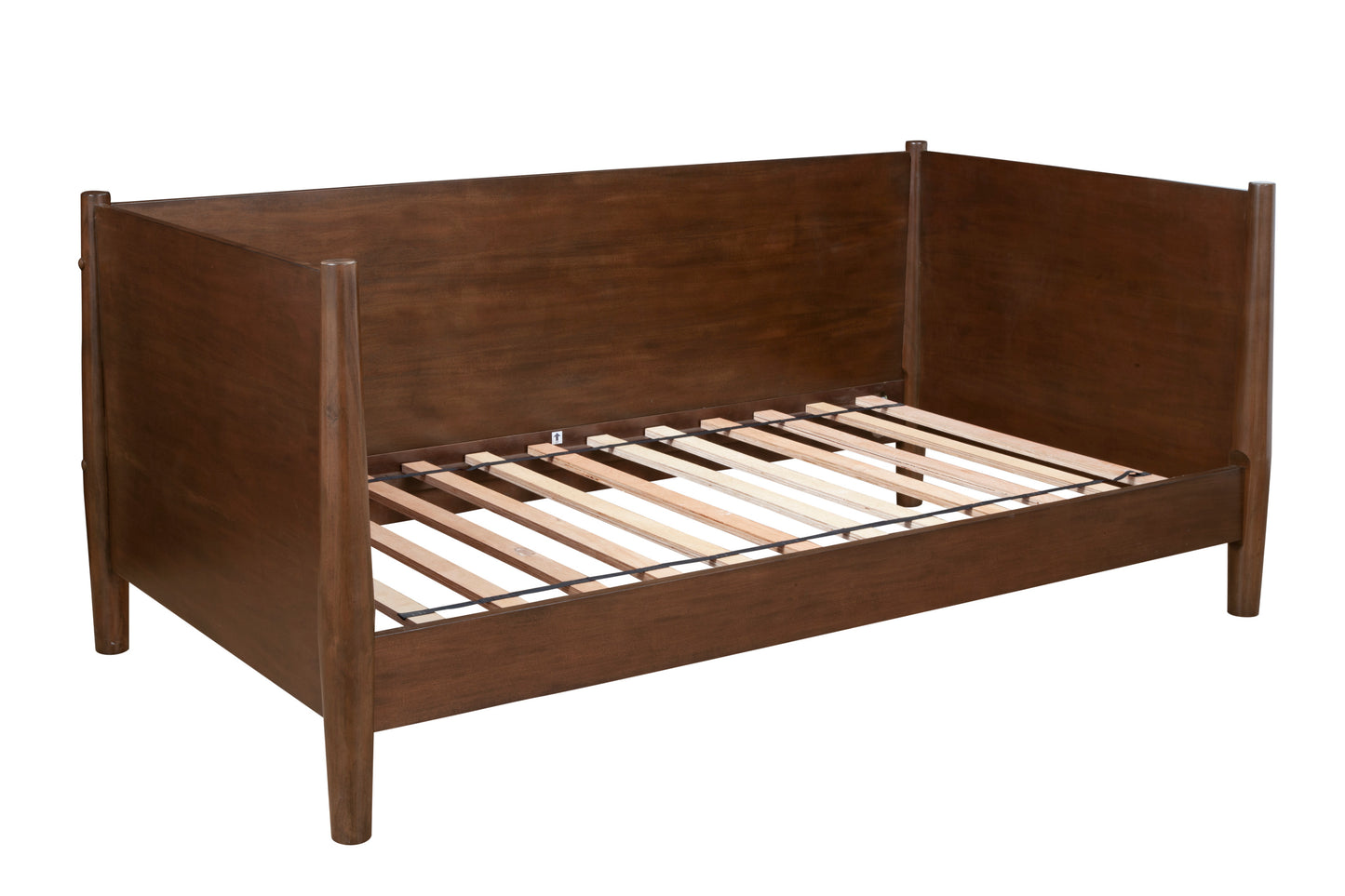Flynn Mid Century Modern Twin Size Day Bed, Walnut