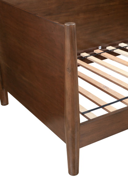 Flynn Mid Century Modern Twin Size Day Bed, Walnut