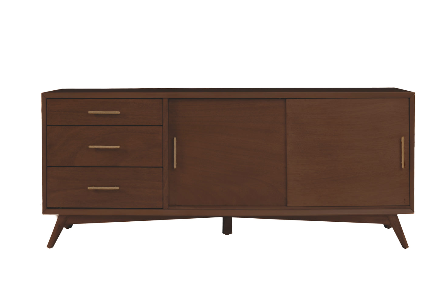 Flynn Large TV Console, Walnut