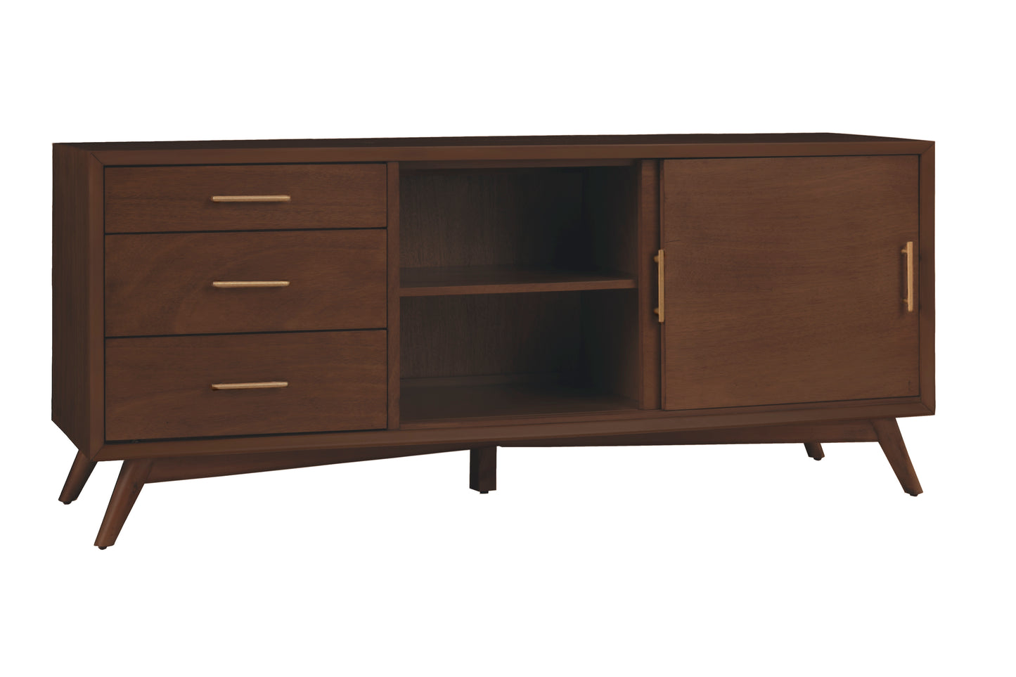 Flynn Large TV Console, Walnut