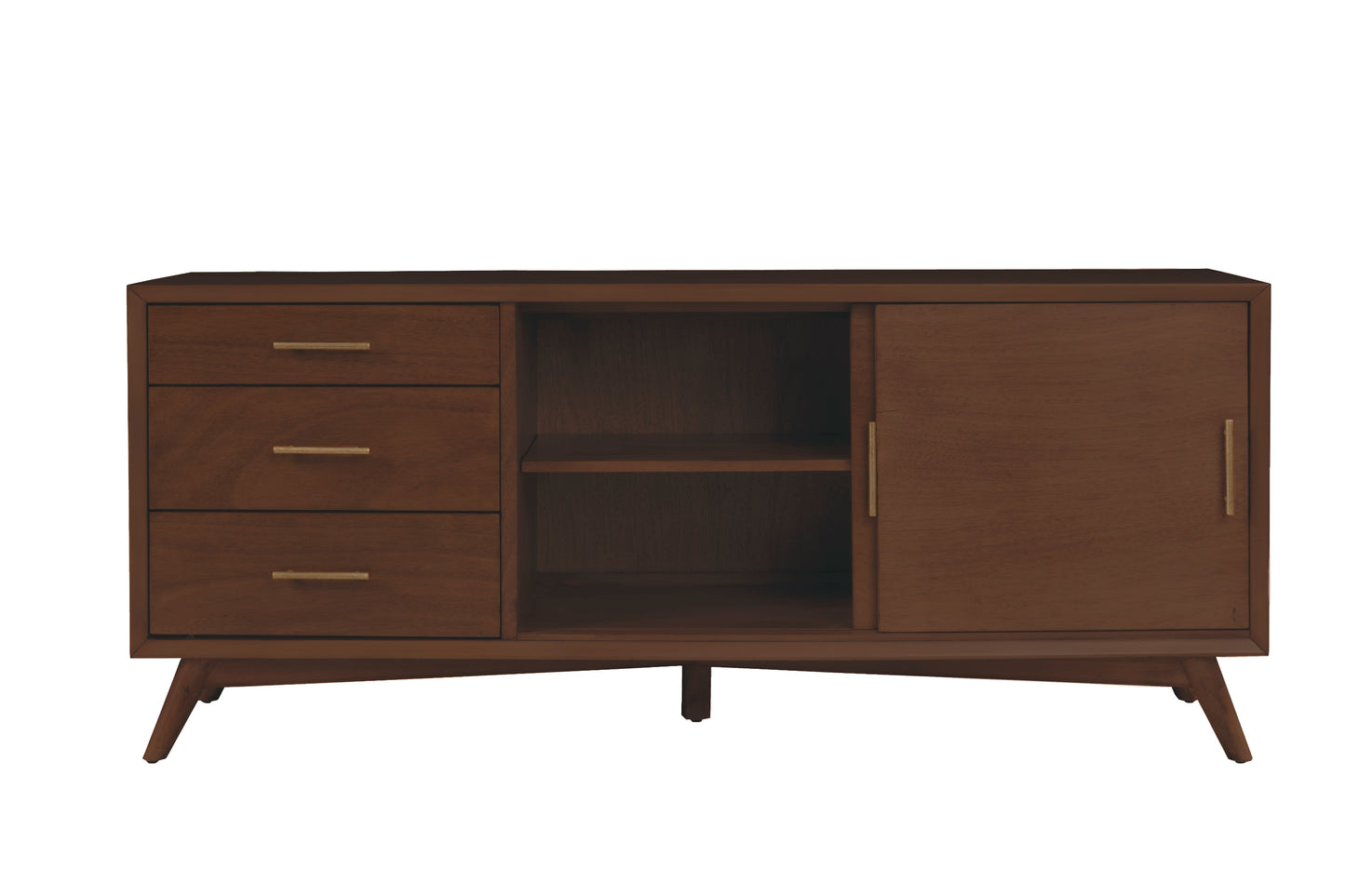 Flynn Large TV Console, Walnut