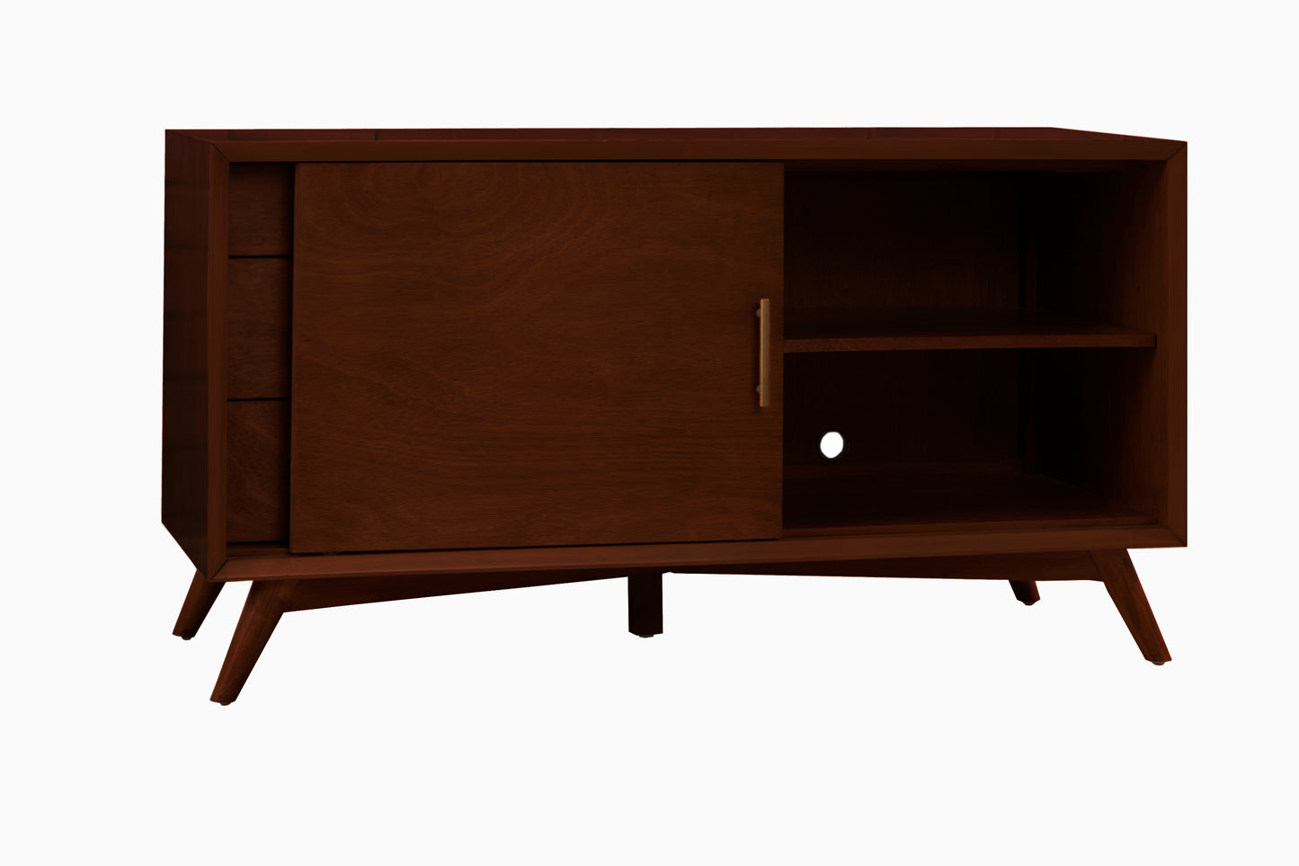 Flynn Small TV Console, Walnut