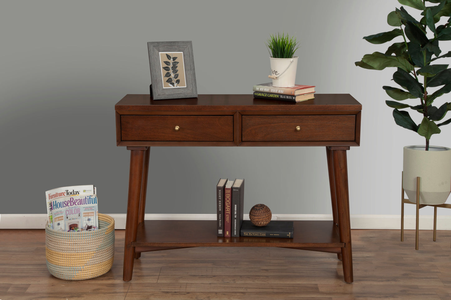 Flynn Console Table, Walnut