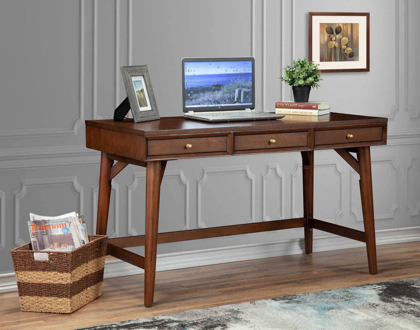 Flynn Large Desk, Walnut