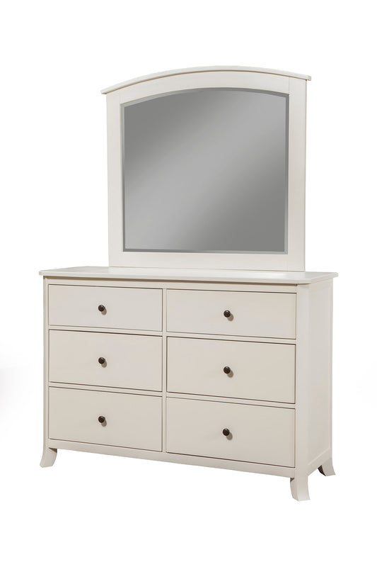 Baker Mirror, White