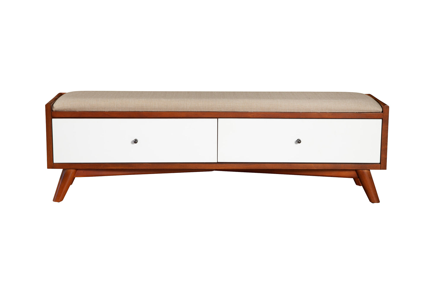 Flynn Bench, Chestnut/White