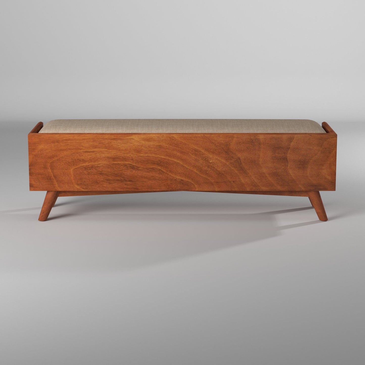 Flynn Bench, Chestnut/White