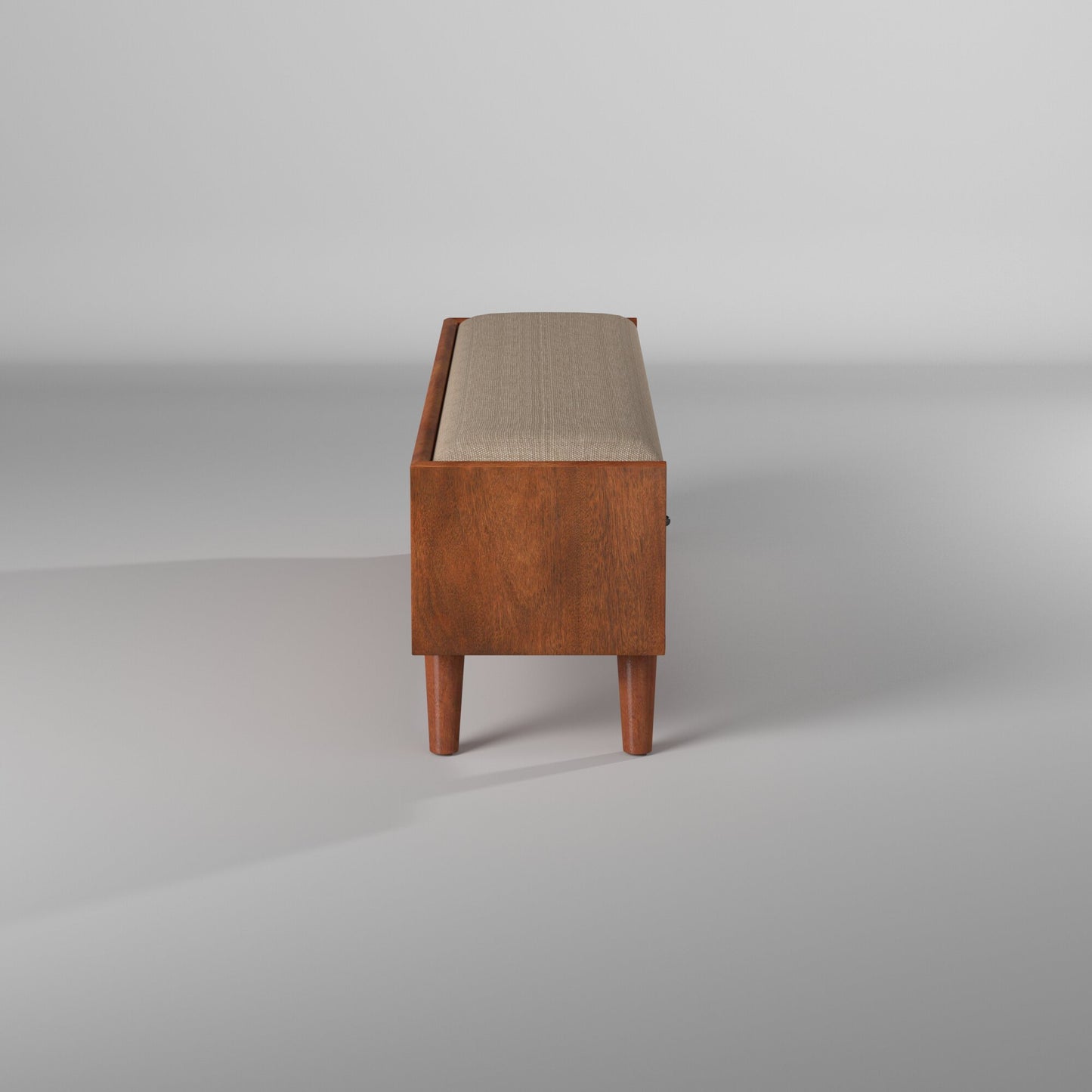 Flynn Bench, Chestnut/White