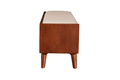 Flynn Bench, Chestnut/White