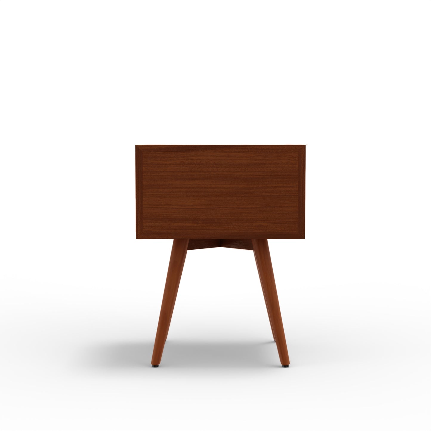 Flynn Small Nightstand, Chestnut & White