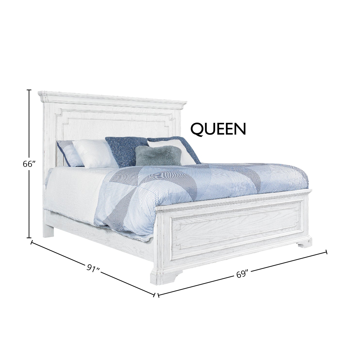 Clara Queen Panel Bed