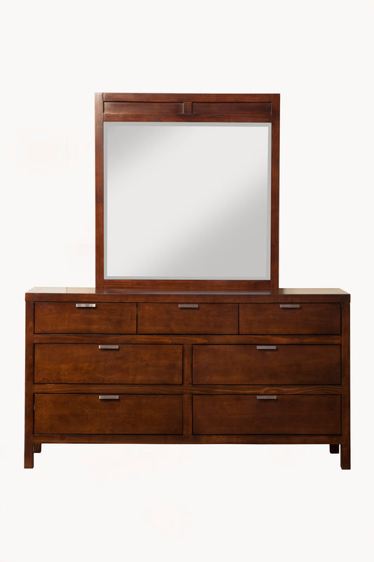 Carmel 7 Drawer Dresser, Cappuccino