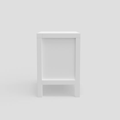 Carmel 2 Drawer Nightstand, White