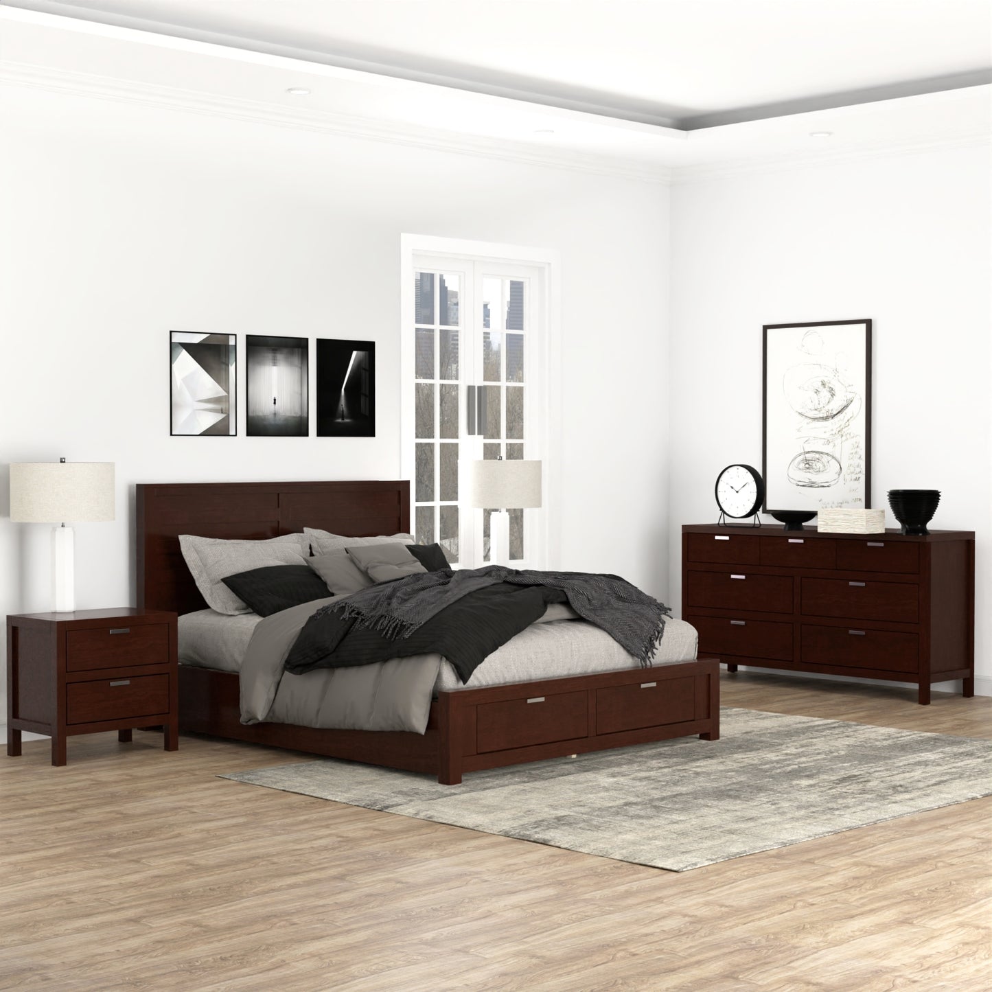 Carmel 7 Drawer Dresser, Cappuccino
