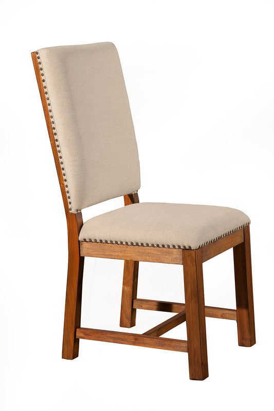 Shasta Set of 2 Upholstered Side Chairs, Salvaged Natural