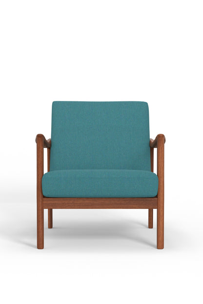 Zephyr Lounge Chair, Turquoise