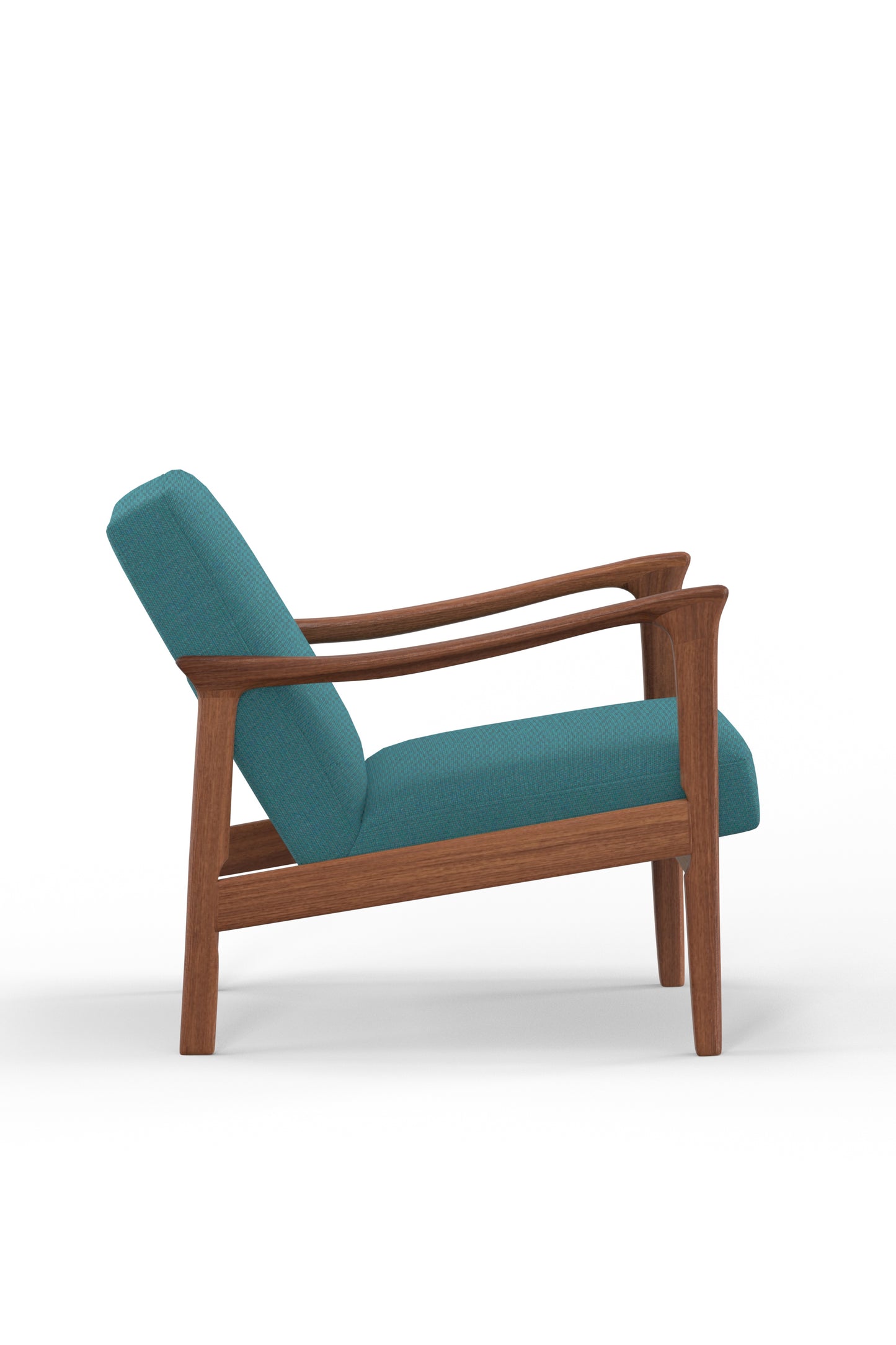 Zephyr Lounge Chair, Turquoise