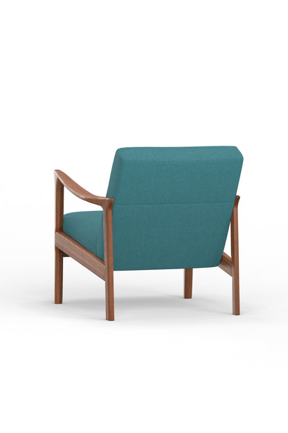 Zephyr Lounge Chair, Turquoise