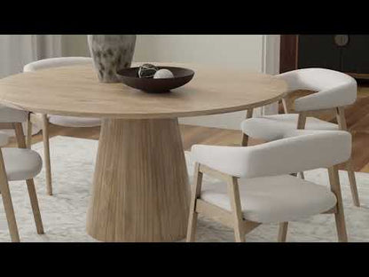 Cove Round Dining Table, Natural
